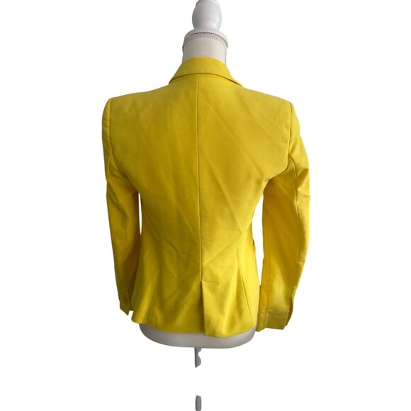 ZARA Basic Women's Yellow Jacket Blazer Size Small - Picture 4 of 8